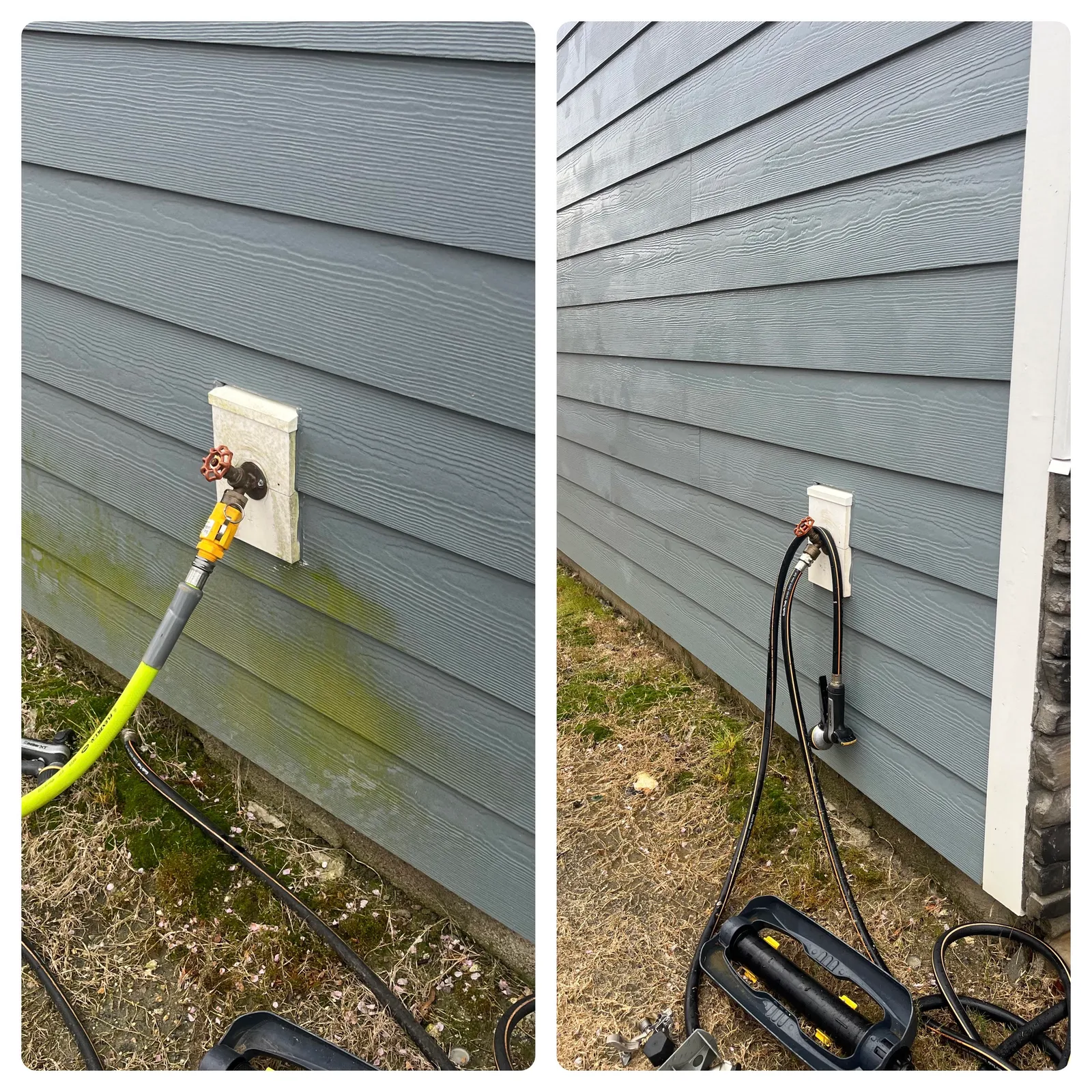 Driveway Cleaning Before & After in Denver, NC & Lake Norman. Stand Out Exterior Cleaning