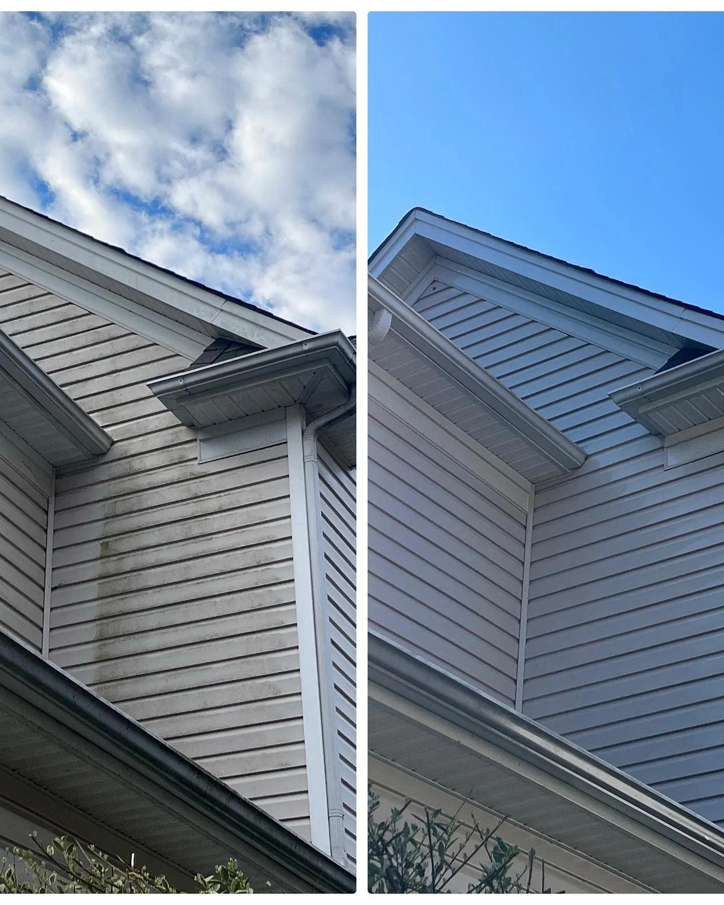 Before & After in Denver, NC & Lake Norman. Stand Out Exterior Cleaning