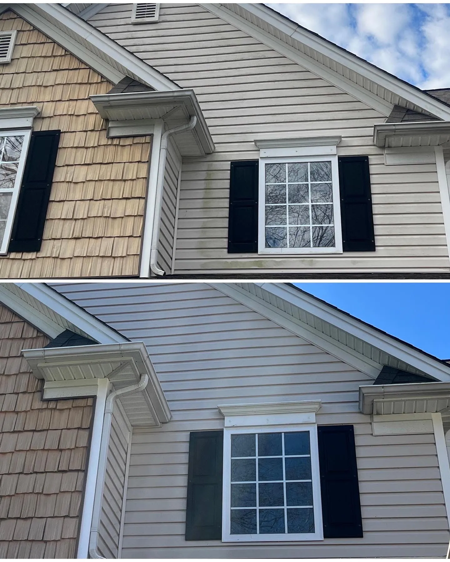 Before & After in Denver, NC & Lake Norman. Stand Out Exterior Cleaning