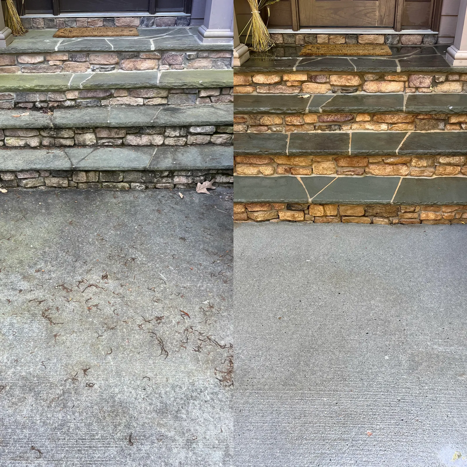 Before & After in Denver, NC & Lake Norman. Stand Out Exterior Cleaning