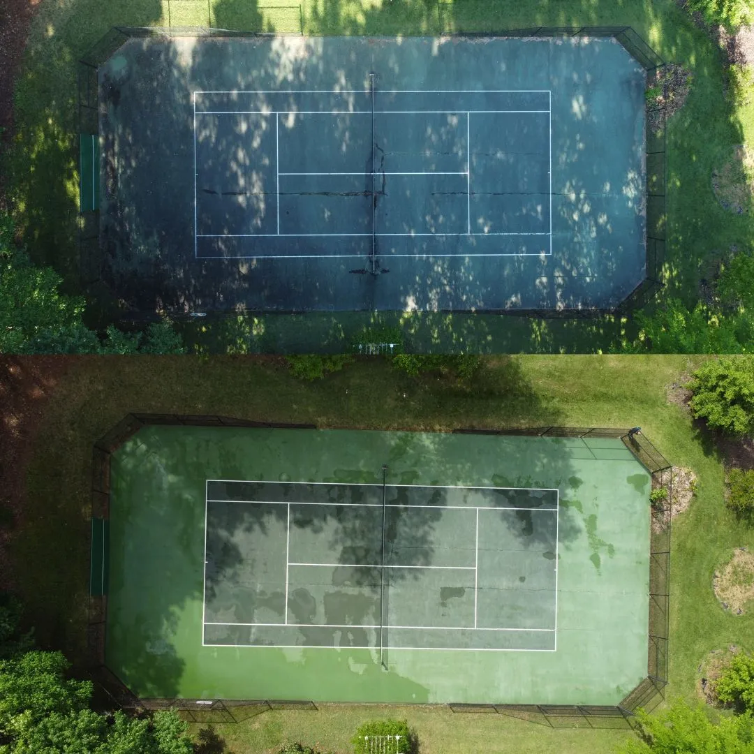 Roof Cleaning Before & After in Denver, NC & Lake Norman. Stand Out Exterior Cleaning