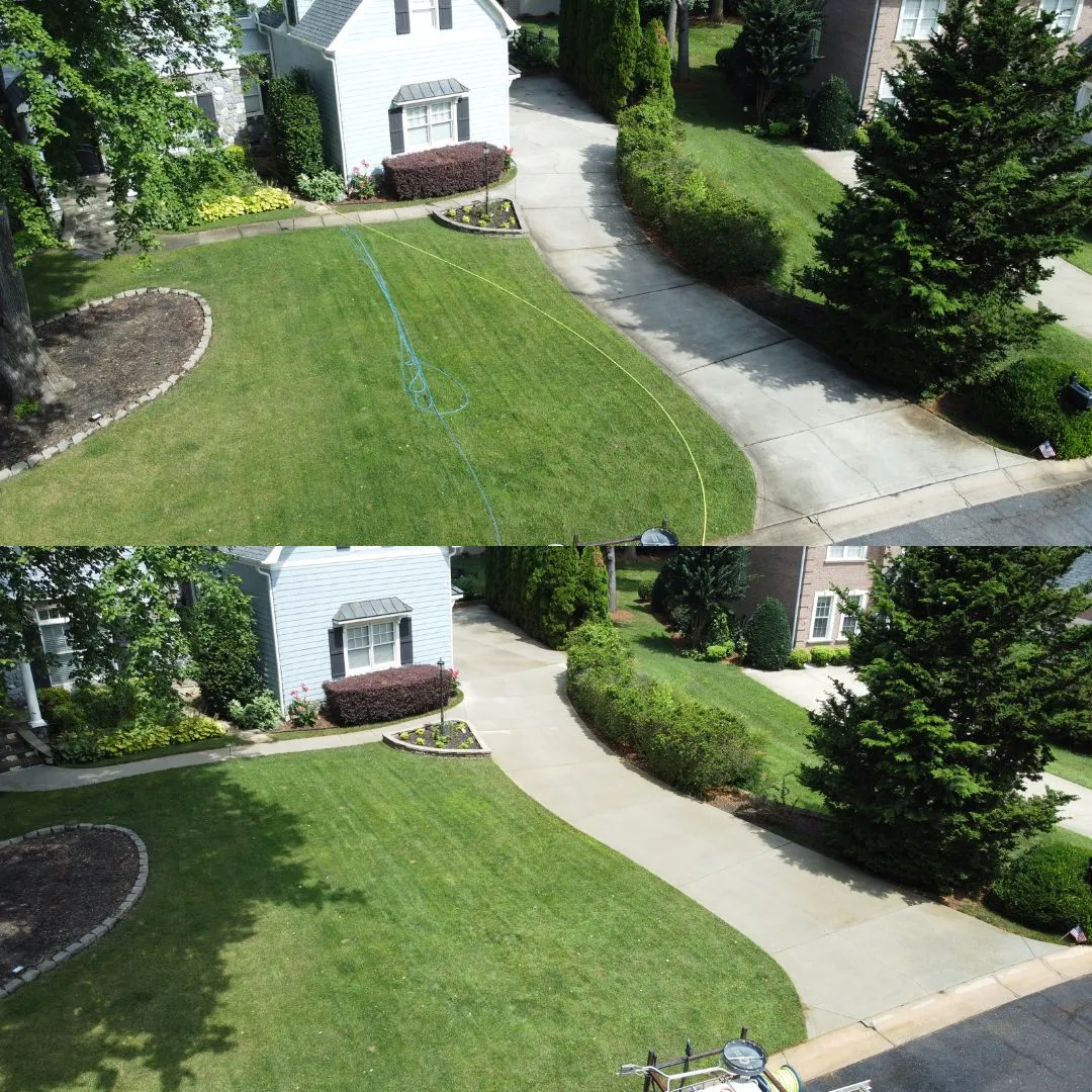 Roof Cleaning Before & After in Denver, NC & Lake Norman. Stand Out Exterior Cleaning