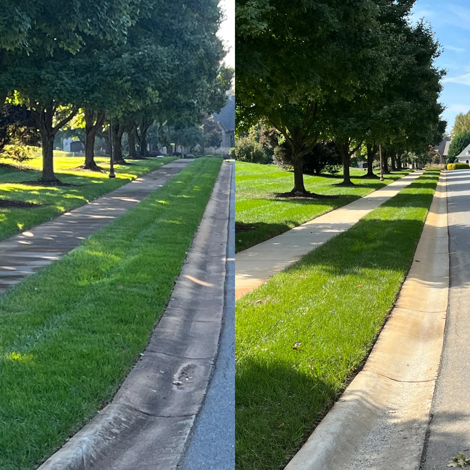 Driveway Cleaning Before & After in Denver, NC & Lake Norman. Stand Out Exterior Cleaning