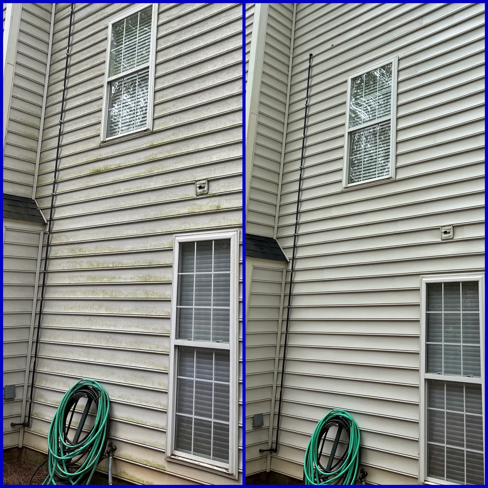 Driveway Cleaning Before & After in Denver, NC & Lake Norman. Stand Out Exterior Cleaning