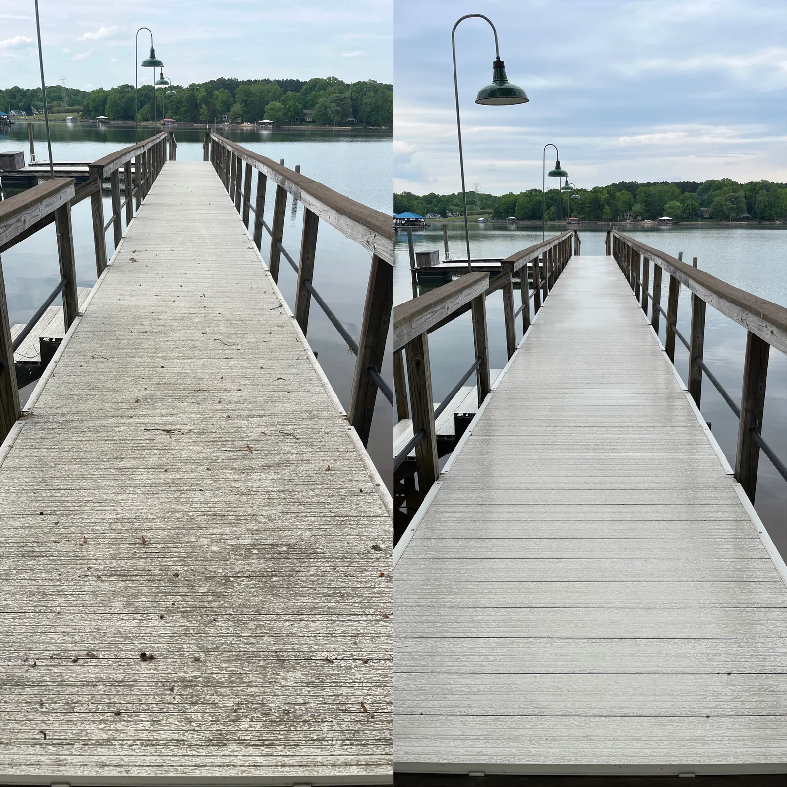 House Washing Before & After in Denver, NC & Lake Norman. Stand Out Exterior Cleaning