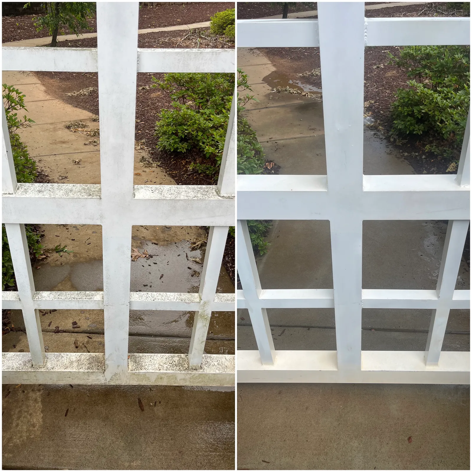 Driveway Cleaning Before & After in Denver, NC & Lake Norman. Stand Out Exterior Cleaning