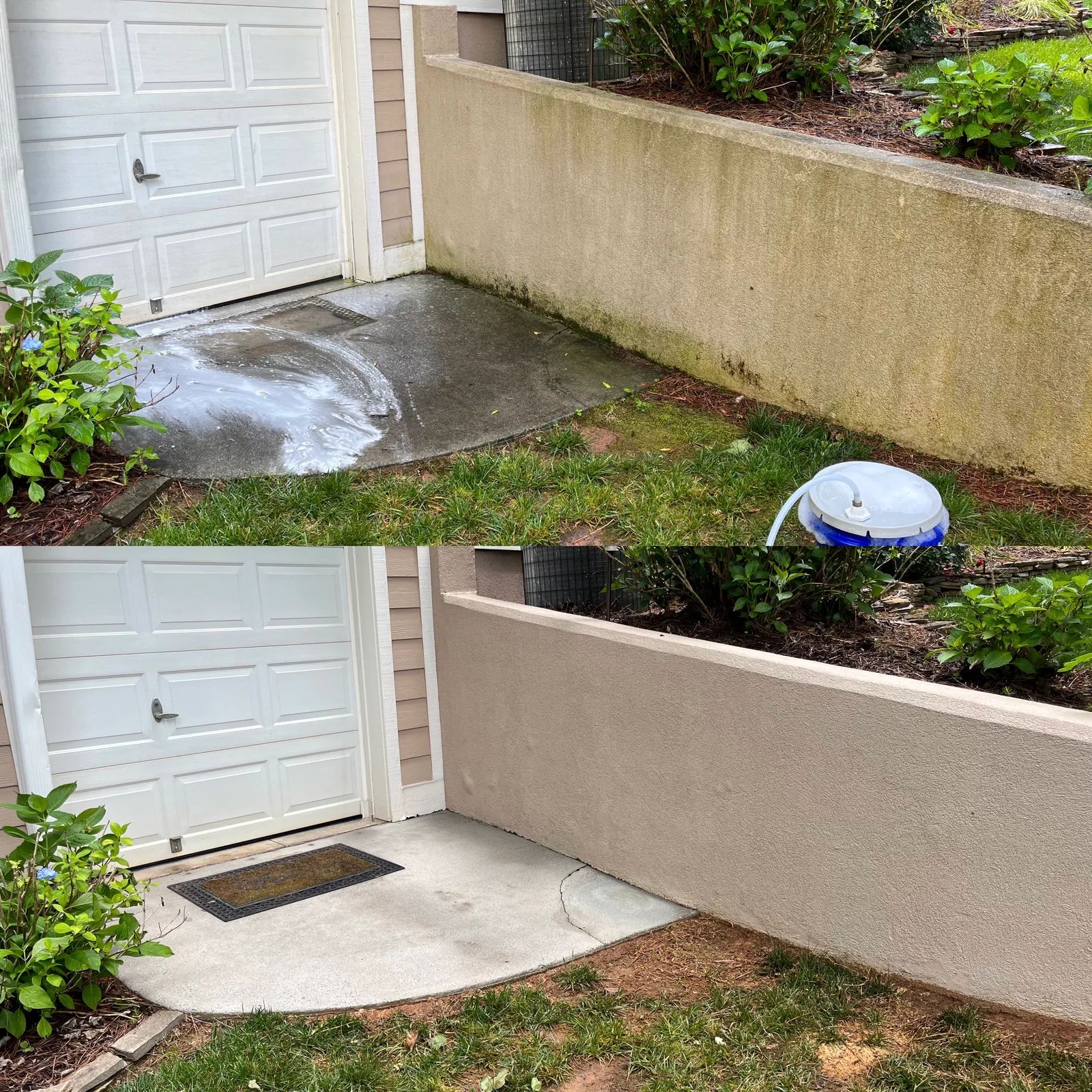 Gutter Cleaning Before & After in Denver, NC & Lake Norman. Stand Out Exterior Cleaning