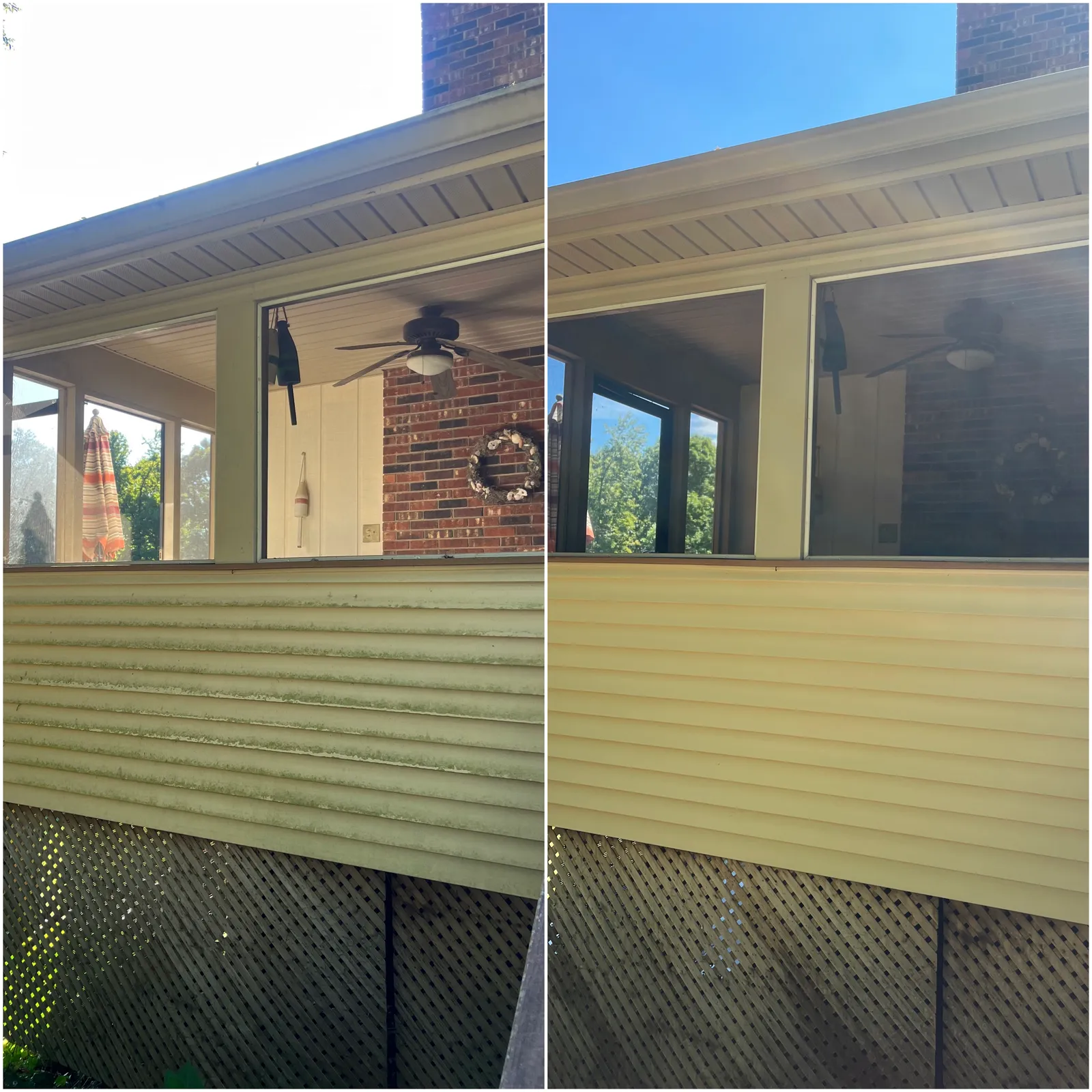 Driveway Cleaning Before & After in Denver, NC & Lake Norman. Stand Out Exterior Cleaning