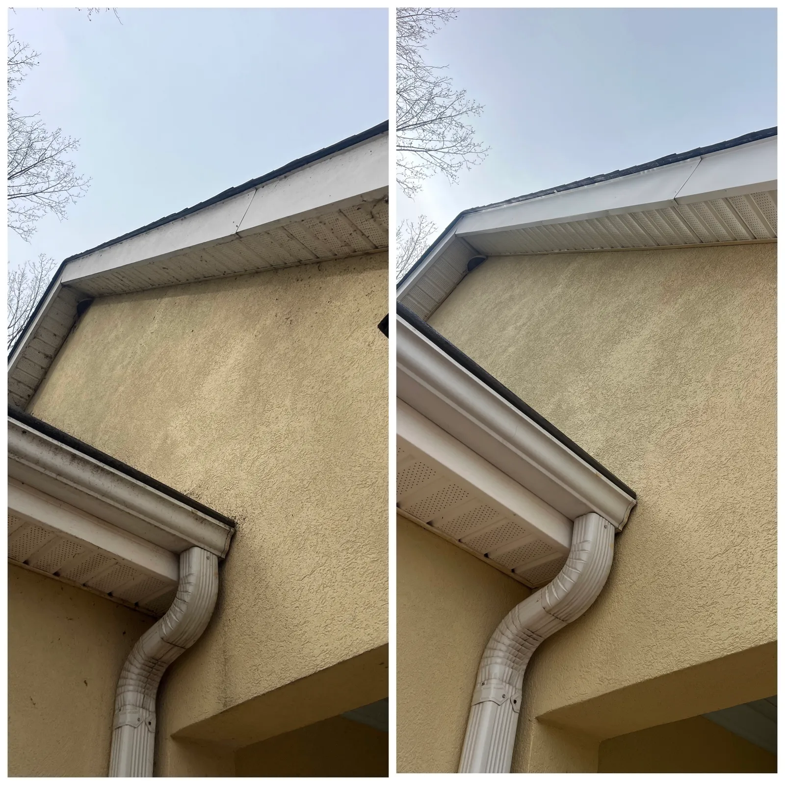 House Washing Before & After in Denver, NC & Lake Norman. Stand Out Exterior Cleaning