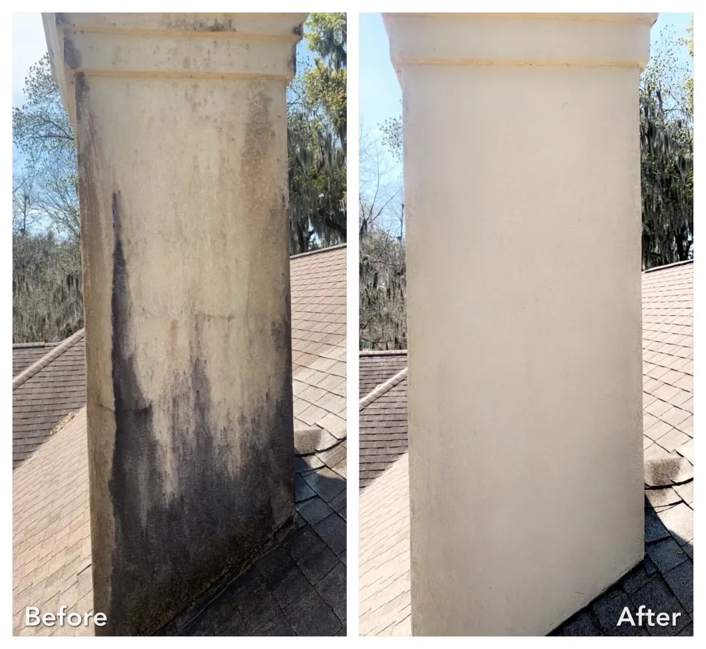 Driveway Cleaning Before & After in Denver, NC & Lake Norman. Stand Out Exterior Cleaning
