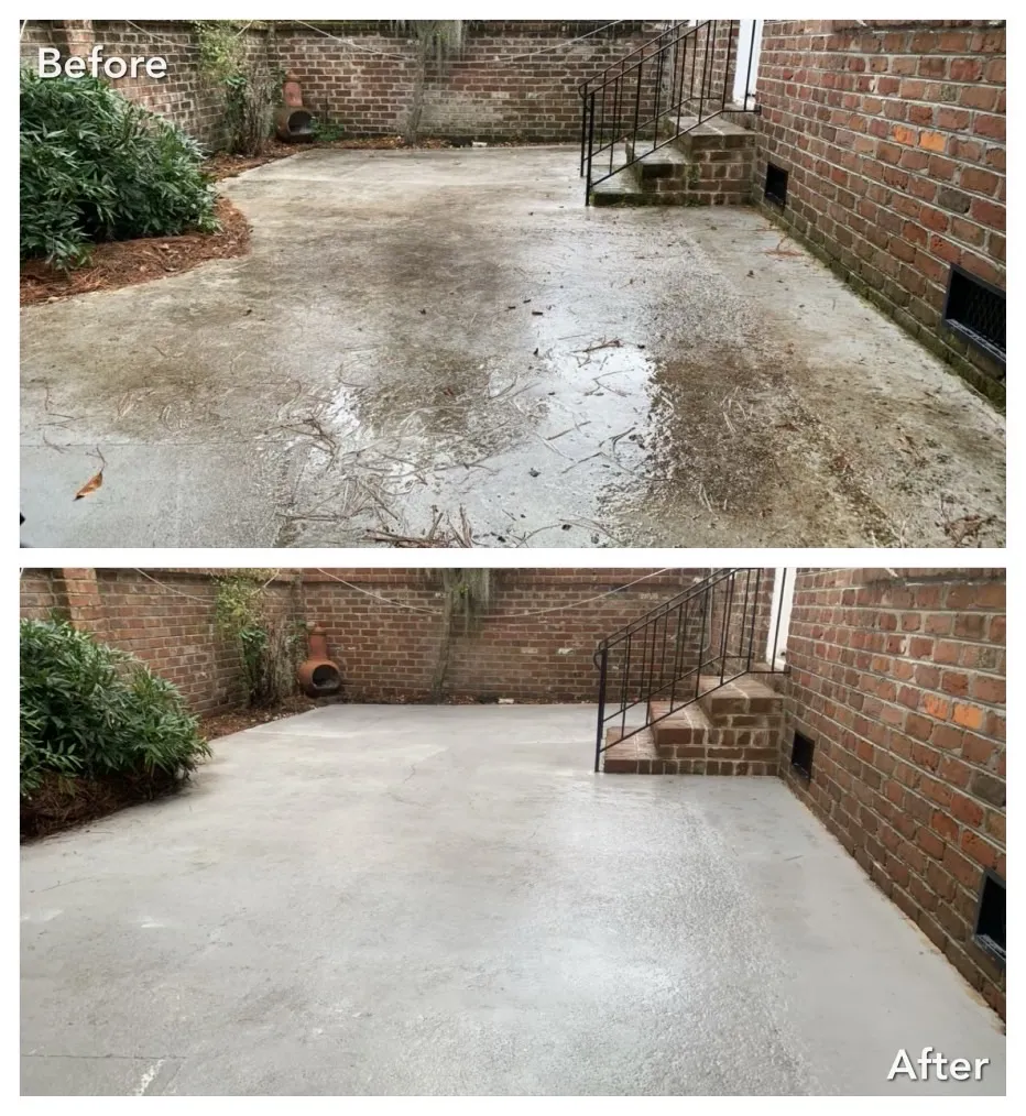 Gutter Cleaning Before & After in Denver, NC & Lake Norman. Stand Out Exterior Cleaning