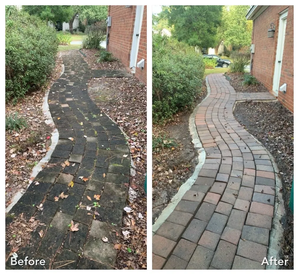 House Washing Before & After in Denver, NC & Lake Norman. Stand Out Exterior Cleaning