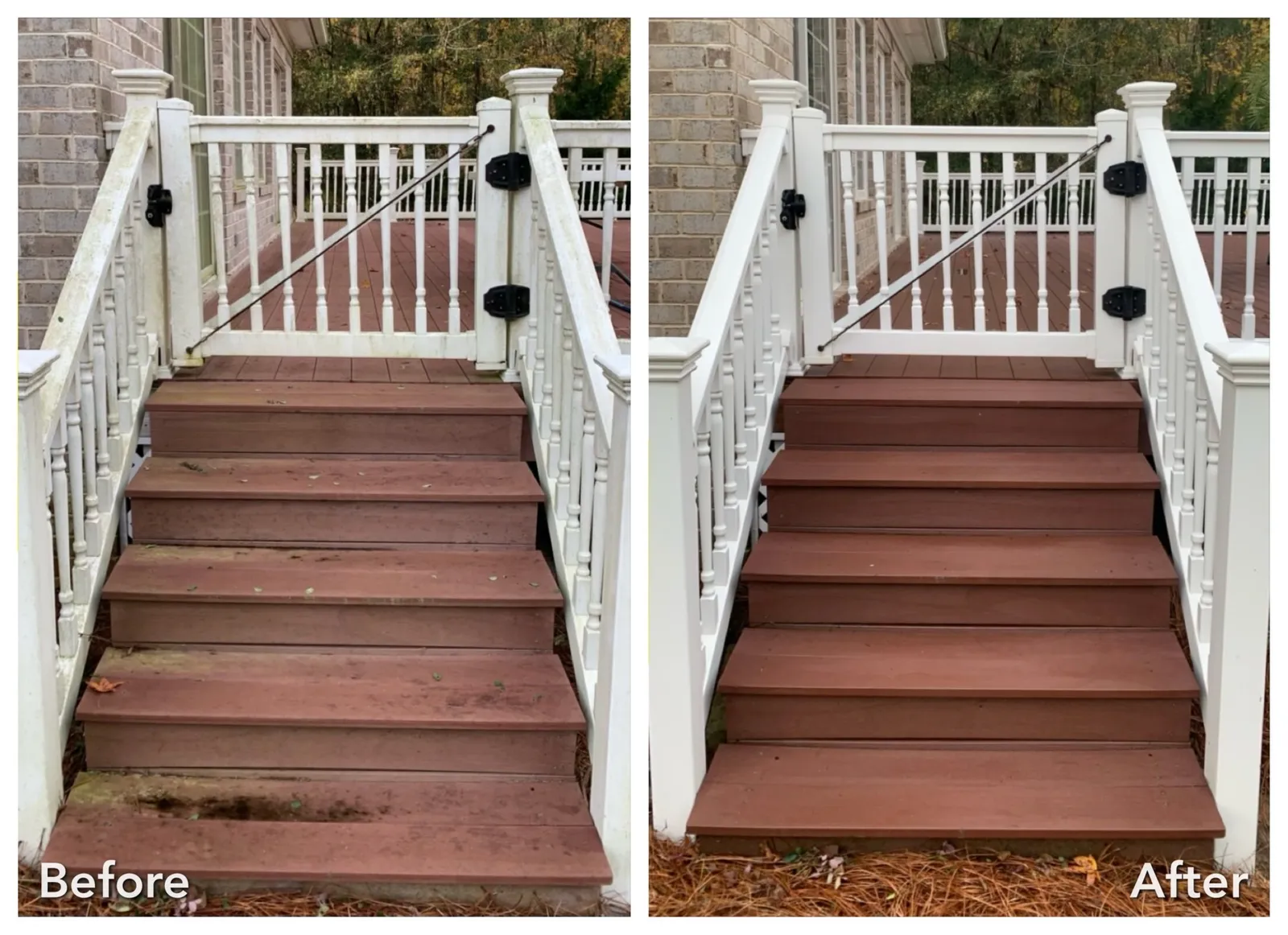 Driveway Cleaning Before & After in Denver, NC & Lake Norman. Stand Out Exterior Cleaning