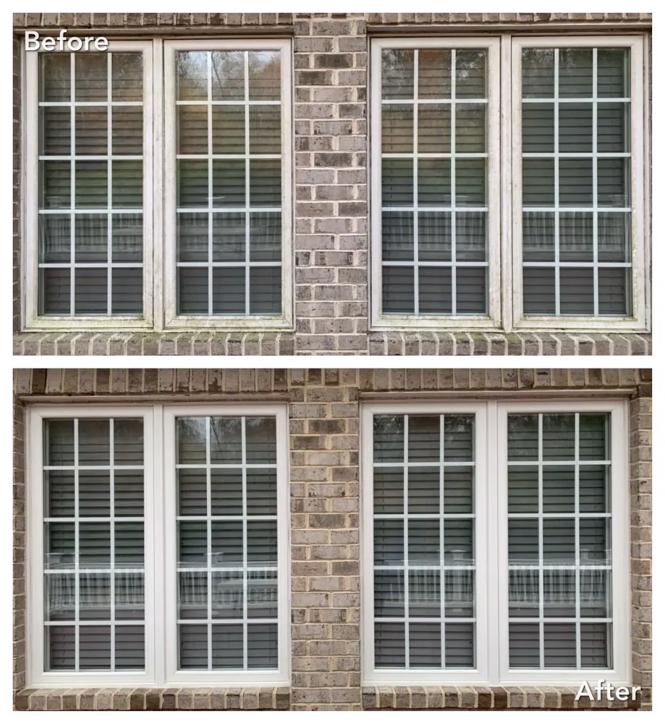 Driveway Cleaning Before & After in Denver, NC & Lake Norman. Stand Out Exterior Cleaning