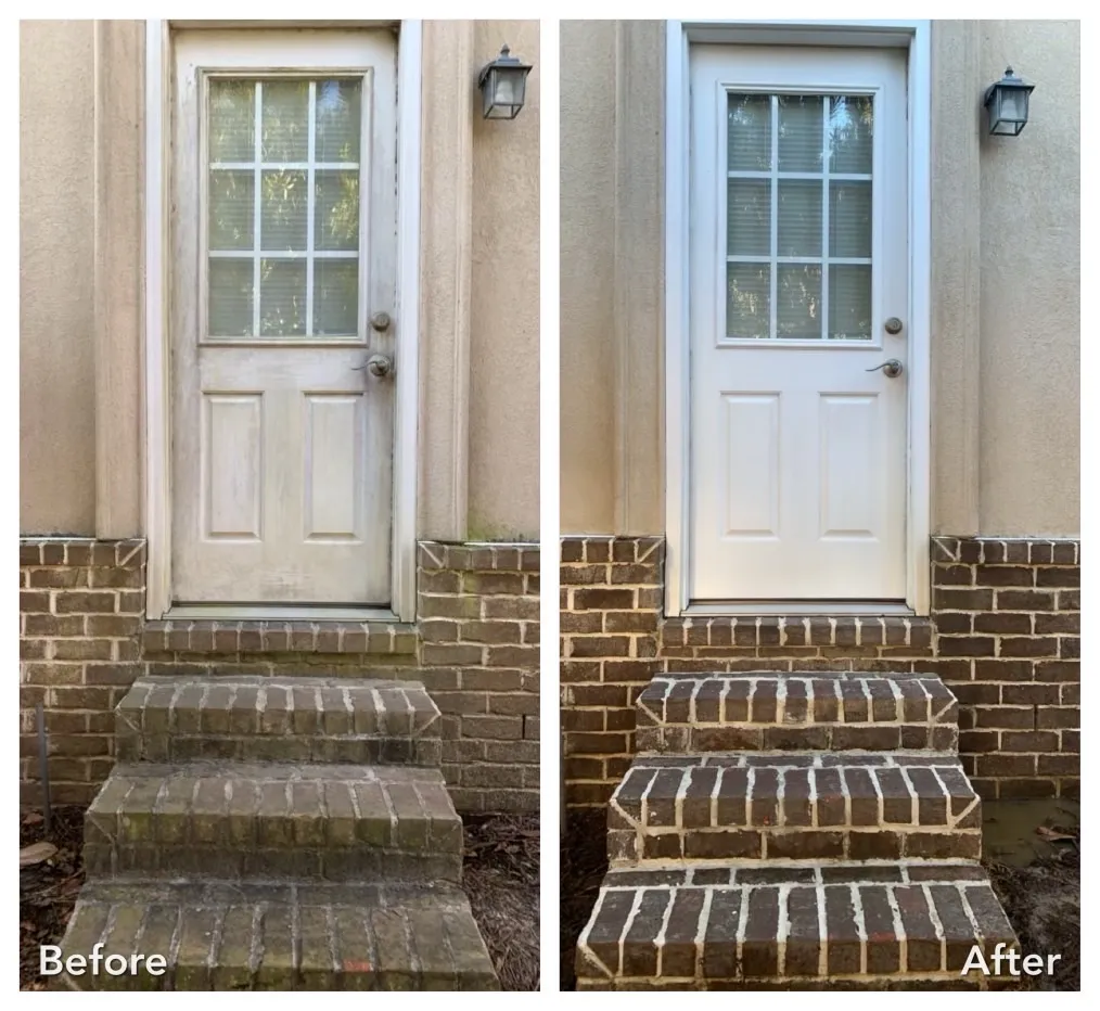 House Washing Before & After in Denver, NC & Lake Norman. Stand Out Exterior Cleaning