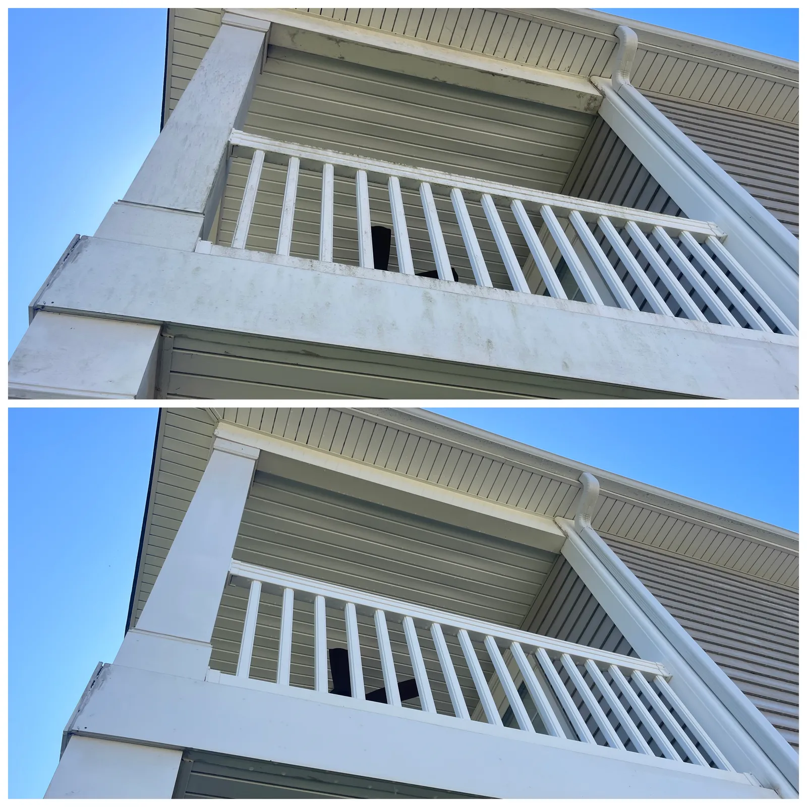 House Washing Before & After in Denver, NC & Lake Norman. Stand Out Exterior Cleaning