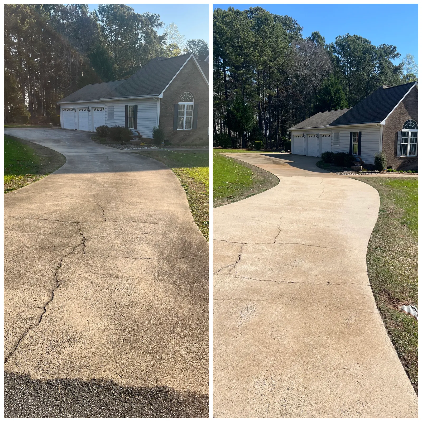 Paver Cleaning Before & After in Denver, NC & Lake Norman. Stand Out Exterior Cleaning