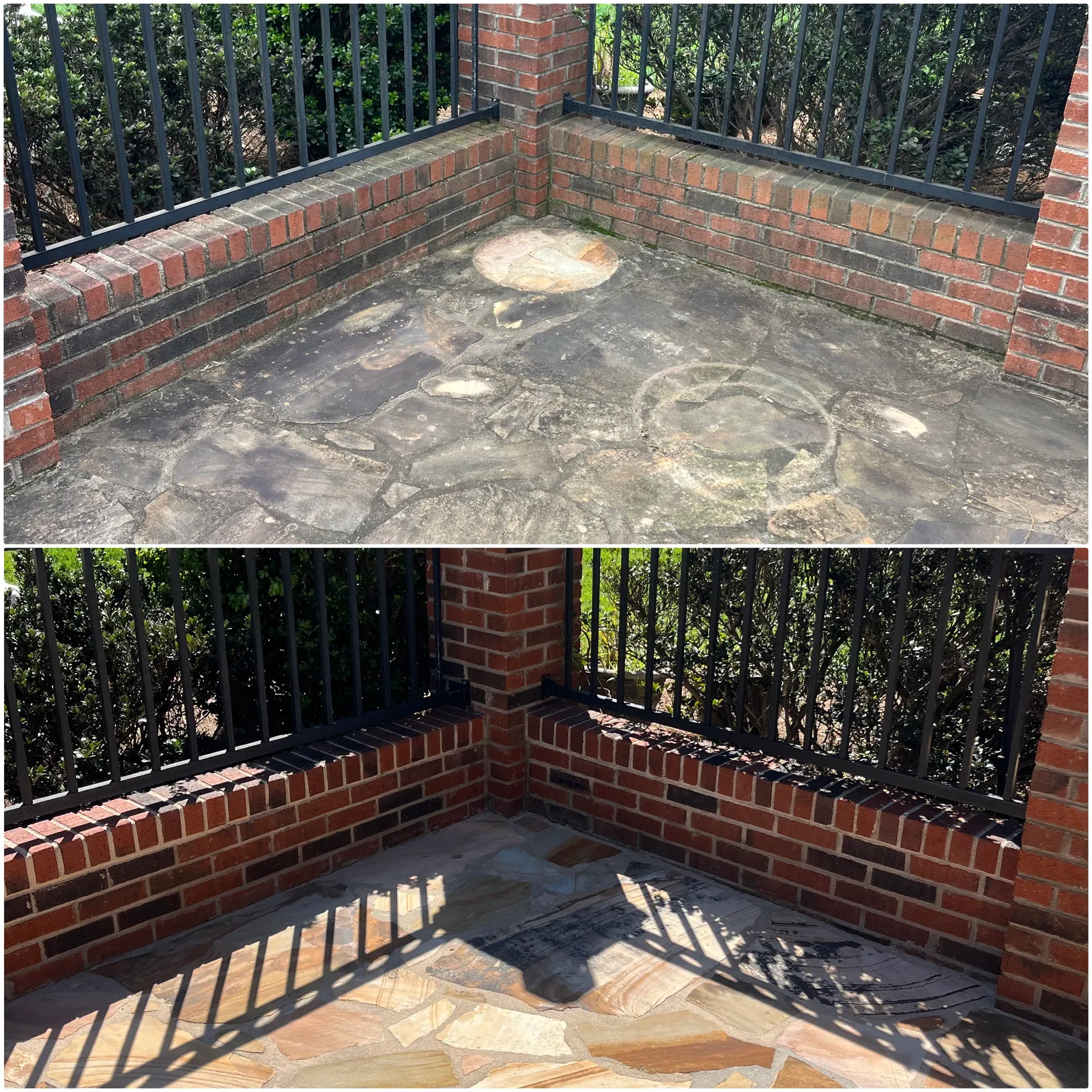 House Washing Before & After in Denver, NC & Lake Norman. Stand Out Exterior Cleaning