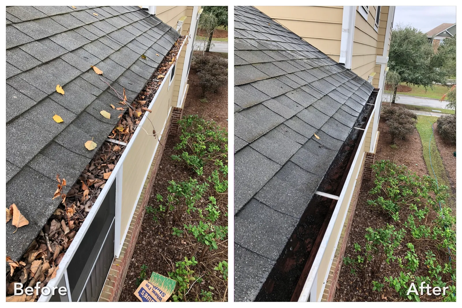 House Washing Before & After in Denver, NC & Lake Norman. Stand Out Exterior Cleaning