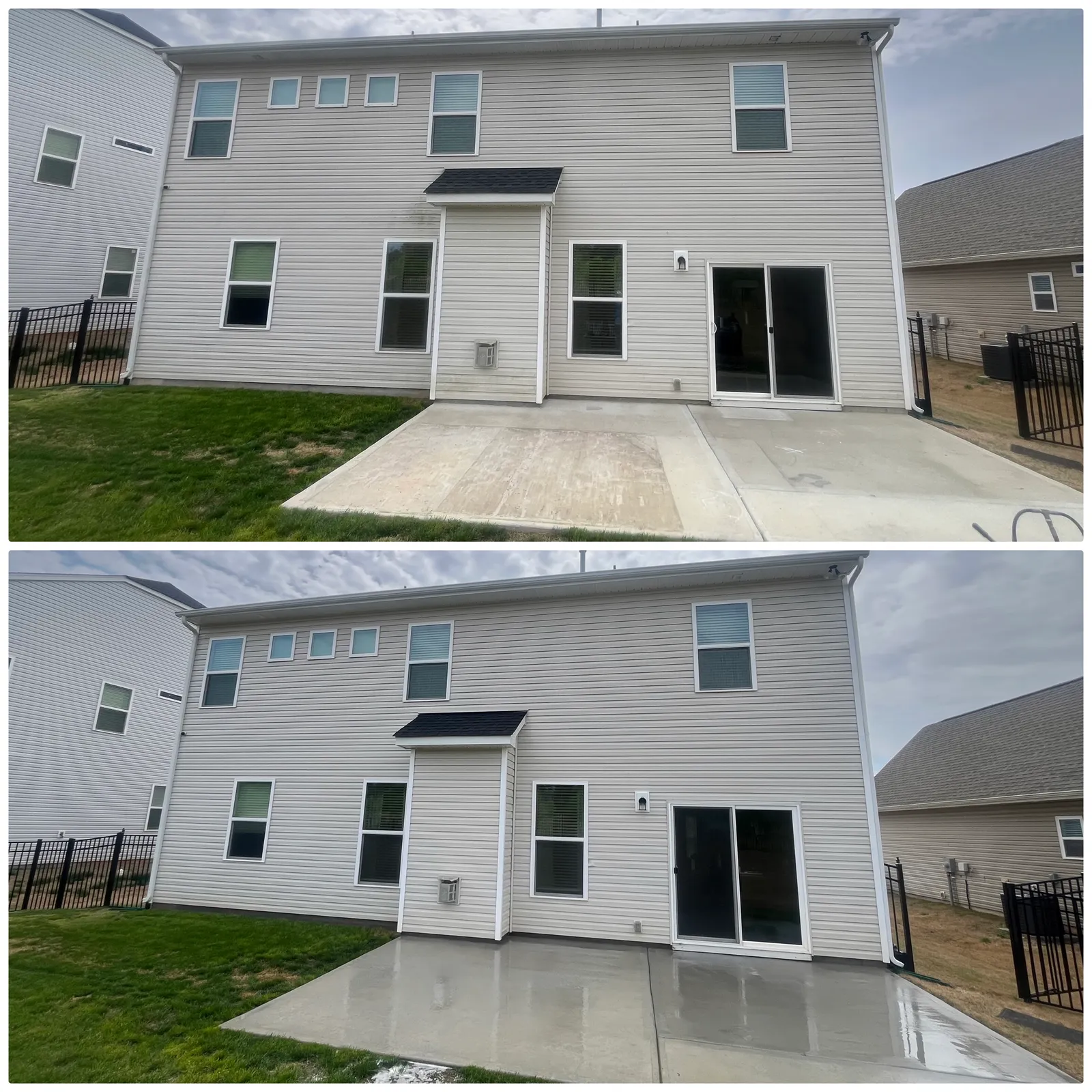 Commercial Cleaning Before & After in Denver, NC & Lake Norman. Stand Out Exterior Cleaning