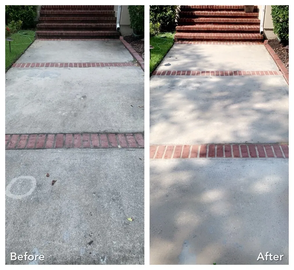 House Washing Before & After in Denver, NC & Lake Norman. Stand Out Exterior Cleaning