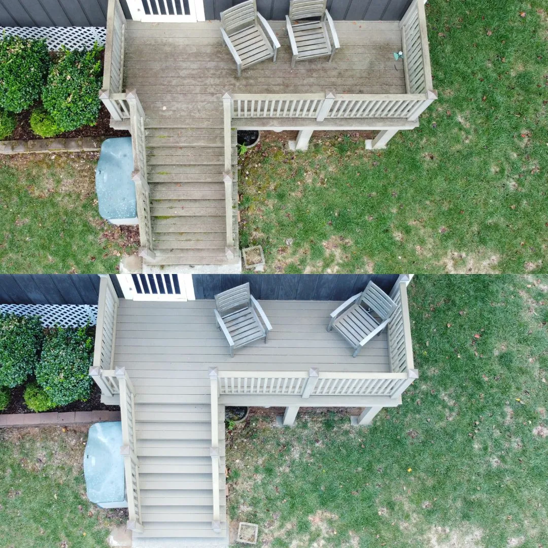 Before & After in Denver, NC & Lake Norman. Stand Out Exterior Cleaning